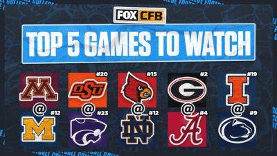 College football Week 5 preview: Five best games to watch this weekend