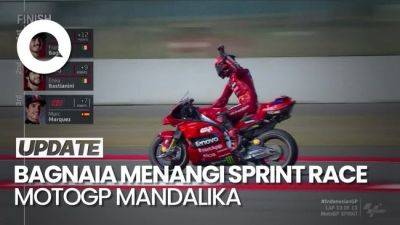 Video Jatuhnya Martin Jadi 'Berkah' Buat Bagnaia di Mandalika