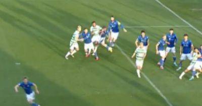 Daizen Maeda's disallowed Celtic goal splits Premier Sports pundits as Auston Trusty's intentions scrutinised