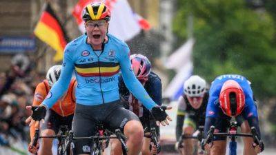 Lotte Kopecky of Belgium defends women's road title at cycling worlds in Switzerland