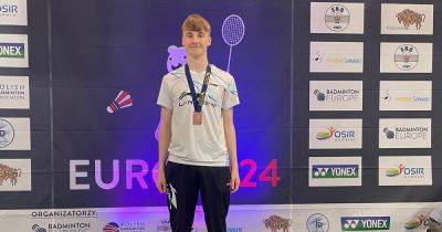 East Kilbride badminton ace wins U15 bronze at European Championship