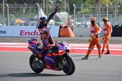 Jorge Martín - Pedro Acosta - Franco Morbidelli - Martin wins Indonesia MotoGP to extend title lead over Bagnaia, SA's Binder 8th - news24.com - Spain - Italy - South Africa - Indonesia