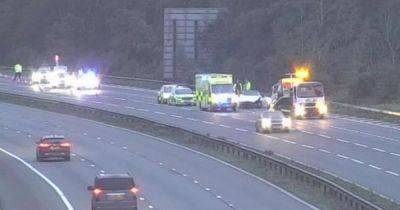 Two lanes of M4 were closed after crash