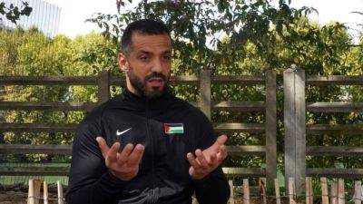 Palestinian athlete sees himself as a voice for his people