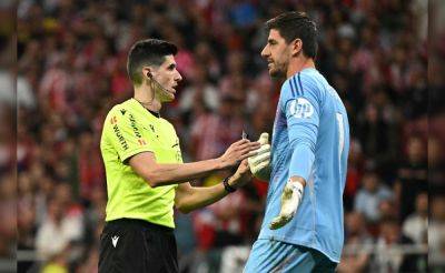 Video: Madrid Derby Suspended As Fans Target Real Madrid Goalkeeper Thibaut Courtois