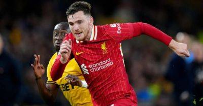 Arne Slot expects Liverpool’s Andrew Robertson to be back in training on Monday