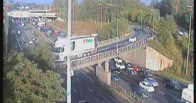 Drivers face six-mile queues after 'seven-vehicle' M60 crash