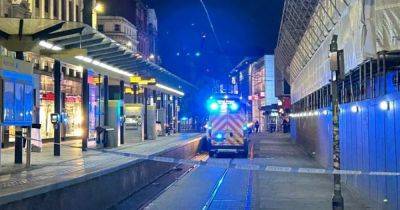 Police cordon off Market Street and tram stop after 'incident' in Manchester city centre