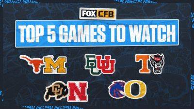 Michael Phelps - Brian Kelly - Derek Jeter - College football Week 2 preview: Top five games to watch this weekend - foxnews.com - Georgia - state Oregon - state Tennessee - state North Carolina - state Texas - state Alabama - state Michigan - state Ohio - state Colorado - county Davis - county Warren - state Idaho