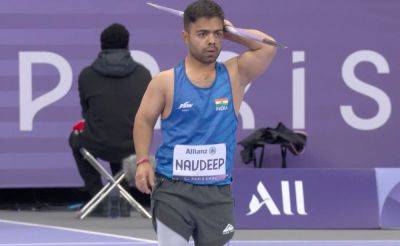 Paris Paralympics - Navdeep's Silver Upgraded To Gold In Men's Javelin Throw F41 At Paralympics 2024 - sports.ndtv.com - India - Iran