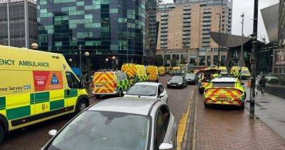 LIVE: Huge emergency services presence at Salford Quays after ceiling collapses into restaurant - manchestereveningnews.co.uk