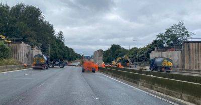 Major M62 update as latest pictures show bridge being demolished