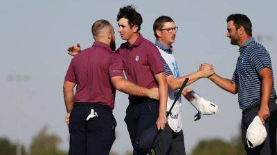 Tommy Fleetwood - Luke Donald - Francesco Molinari - Justin Rose - Aaron Rai - Tom Mackibbin - Matteo Manassero - Matthieu Pavon - Matt Wallace - Antoine Rozner - Tom McKibbin helps Great Britain & Ireland establish early lead in Team Cup - rte.ie - Britain - Ireland - Jordan
