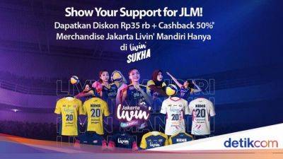 Dukung Jakarta Livin' Mandiri di Proliga, Ada Promo Merchandise Eksklusif! - sport.detik.com - Jersey