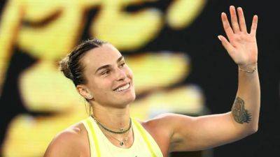 Sloane Stephens - Zheng Qinwen - Sabalenka shines after rain stops play in Melbourne - channelnewsasia.com - Spain - Usa - Australia - Belarus - county Park