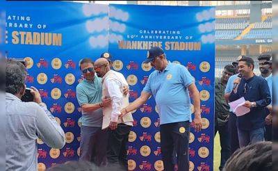 Sunil Gavaskar, Vinod Kambli Felicitated At Opening Event Of MCA's 50th Anniversary Celebrations Of Wankhede