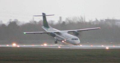 Investigations after horror plane crash at UK airport cancels Manchester flights
