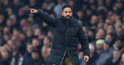 Manchester United coach Ruben Amorim praises three coaching staff members after Arsenal win