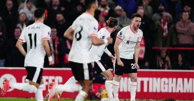 Diogo Jota rescues draw for Liverpool against impressive Nottingham Forest