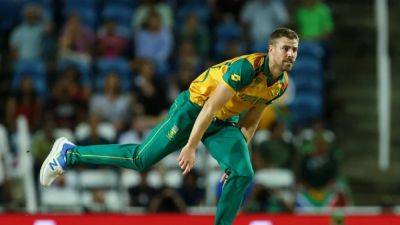 South Africa fast bowler Nortje ruled out of Champions Trophy