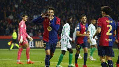 Dani Olmo - Jules Kounde - Vitor Roque - Yamal shines as Barcelona thrash Betis 5-1 to reach cup quarters - channelnewsasia.com