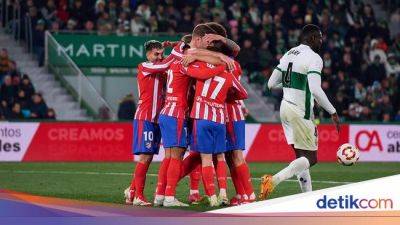 Julian Alvarez - Atletico Madrid - Alexander Sorloth - Samuel Lino - Rodrigo Riquelme - Elche Vs Atletico: Los Colchoneros ke Perempatfinal Copa del Rey - sport.detik.com
