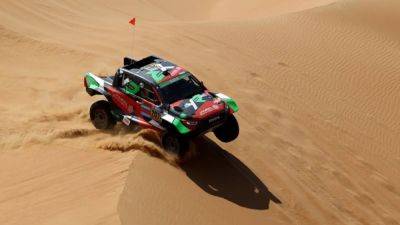Nasser Al-Attiyah - Mattias Ekstrom - Yazeed Al-Rajhi - Rallying-Al-Rajhi builds six-minute lead over Lategan in penultimate stage - channelnewsasia.com - Spain - Australia - South Africa - Saudi Arabia