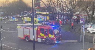 LIVE: Roads taped off and emergency crews at scene of double-decker bus crash with driver 'seriously injured' - latest updates