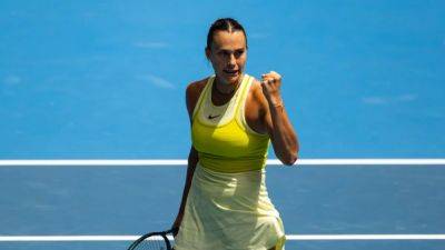 Sabalenka says nothing wrong with serve after shaky win in Melbourne
