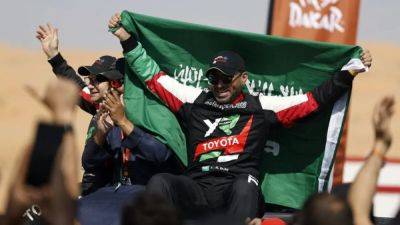 Nasser Al-Attiyah - Yazeed Al-Rajhi - Rallying-Saudi Arabia's Al-Rajhi takes maiden Dakar crown, Sanders wins in motorcycle category - channelnewsasia.com - Qatar - Spain - Brazil - Australia - South Africa - Senegal - Saudi Arabia