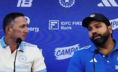 Rohit Sharma's 'Personal' Chat With Ajit Agarkar Gets Caught On Mic - Watch