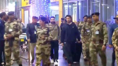 Cricketers With Gautam Gambhir Arrive In Kolkata Ahead T20 Series