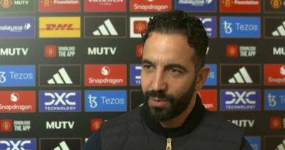 Ruben Amorim explains why he has made three changes to his Manchester United XI vs Brighton
