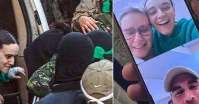 First image of British hostage reunited with her mother after Gaza ceasefire