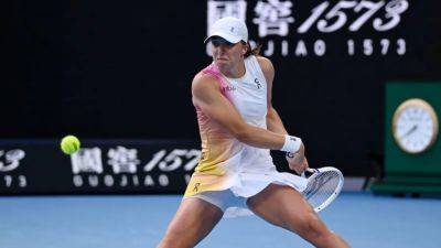 Iga Swiatek - Anna Kalinskaya - Emma Navarro - Swiatek crushes lucky loser Lys to reach Australian Open quarters - channelnewsasia.com - Germany - Australia - county Navarro