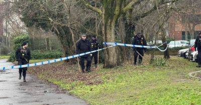 LIVE: Huge police cordon in place as officers 'search bushes' - manchestereveningnews.co.uk