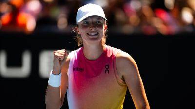 Iga Swiatek - Maria Sharapova - Elina Svitolina - Madison Keys - Monica Seles - Emma Navarro - Iga Swiatek powers into semi-final after another dominant victory - rte.ie - Usa - Australia