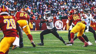 NFC Championship Game key matchup: Saquon Barkley vs. Commanders' porous run D - foxnews.com - Washington - county Eagle - Los Angeles