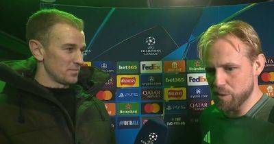 Blown away Celtic pundits react as Hart tells Schmeichel what he thinks to his face and Sutton spots a Rodgers fib