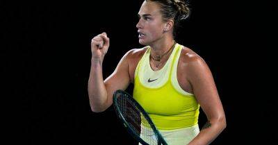 Aryna Sabalenka powers her way into another Australian Open final