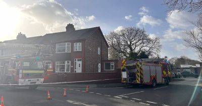 There was a 'rattling sound', chunks of wood started falling, then the roof was gone