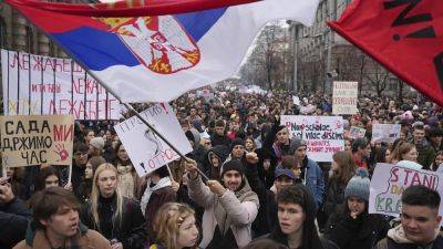 Serbian students lead strike as protests against Aleksandar Vučić's rule continue