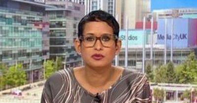 BBC Breakfast's Naga Munchetty responds to co-star's weather update after Storm Eowyn havoc