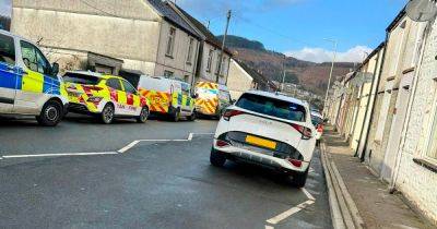 Emergency services close road as they fight fire in Trealaw: Live updates