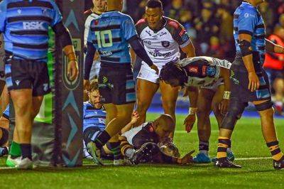 Callum Sheedy - Alex Mann - Six-try Sharks bag vital bonus-point win at Cardiff - news24.com - South Africa - Jordan