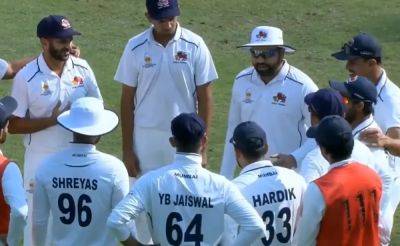 Rohit Sharma's Motivating Team Talk To Teammates In Mumbai Huddle Goes Viral: Watch