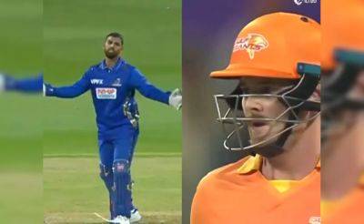 Tom Banton - Kieron Pollard - Nicholas Pooran - Andy Flower - Mark Adair - Watch: Bizarre Run-Out Involving Nicholas Pooran, Tom Curran Sparks Major Controversy - sports.ndtv.com