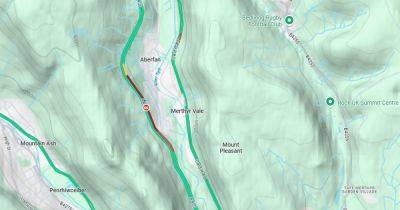 Delays on A470 after reports of crash near Aberfan