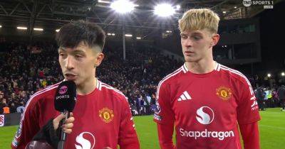 Lisandro Martinez agrees with Bruno Fernandes about Manchester United youngster Toby Collyer