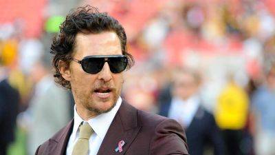 Daniel Snyder - Matthew McConaughey touts Redskins fandom as Commanders prep for NFC title game - foxnews.com - Usa - Washington - India - state Maryland